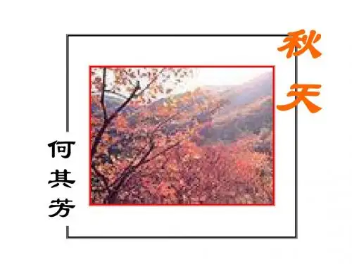 七年级语文秋天复习
