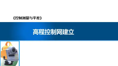高程控制网的建立