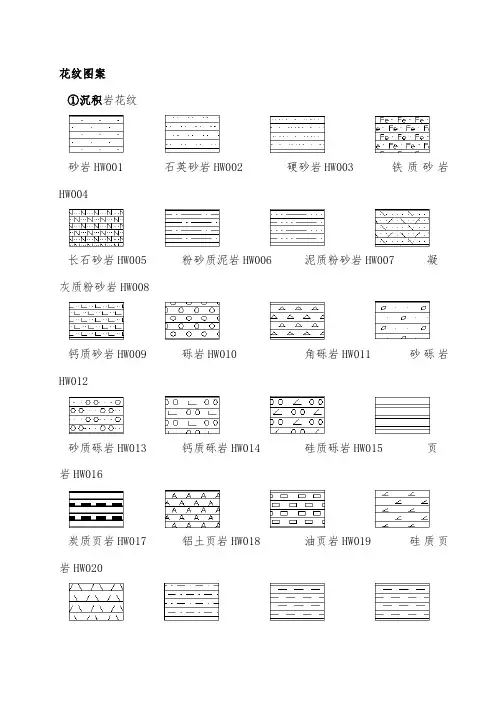 地质图图例花纹