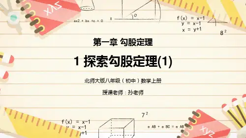 1.1.1探索勾股定理  北师大版数学八年级上册