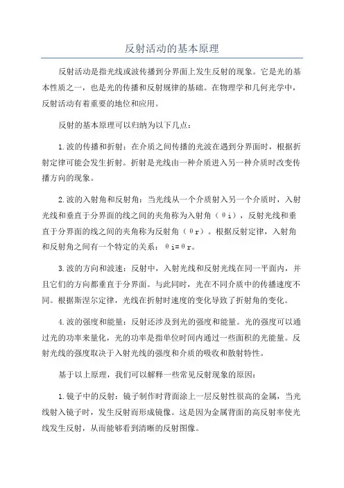反射活动的基本原理