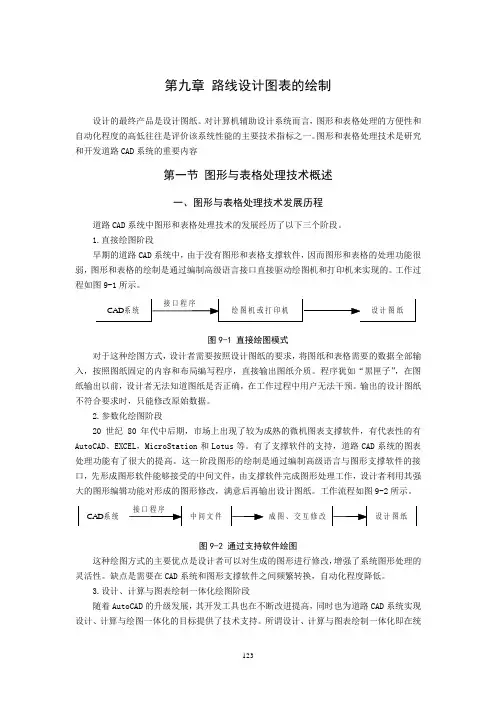 第九章 路线设计图表的绘制