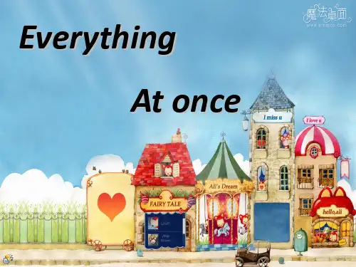 教中学生学唱一首英文歌ppt_everything_at_once