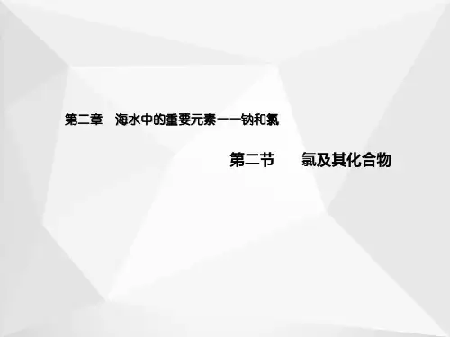 2.2 氯及其化合物(教学课件)-高中化学人教版(2019)必修第一册