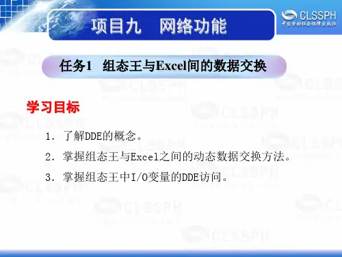 电子课件-《工业组态软件应用技术——组态王6.5》-B02-1994 项目九 任务1组态王与Excel间的数据交换