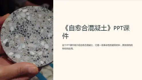 《自愈合混凝土》课件