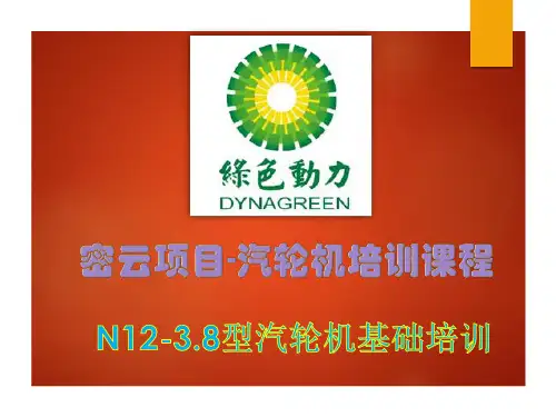 01N12-3.8汽轮机基础培训课件