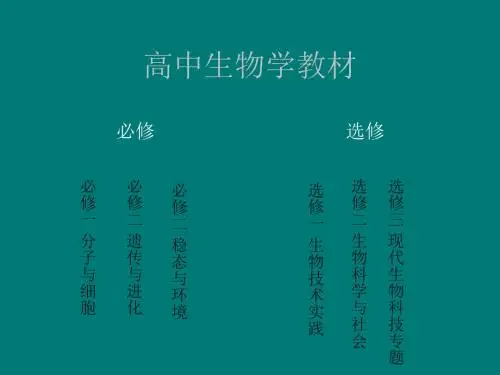 生物前言课件浙科必修1 共16页