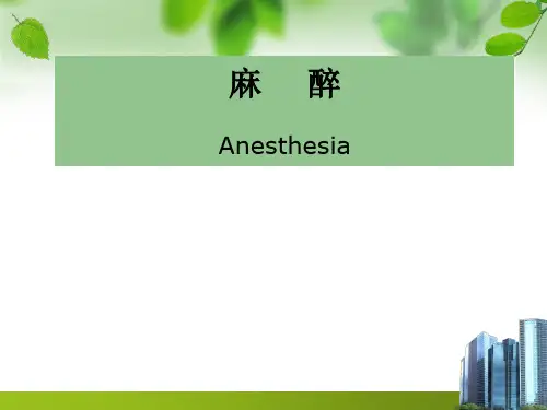 外科学-麻醉PPT