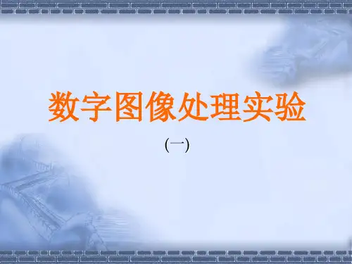 数字图像处理实验(1)