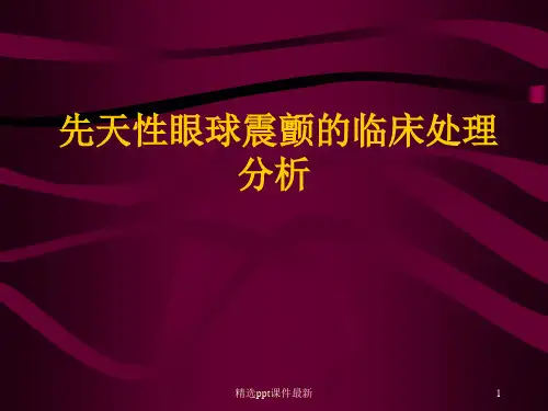 先天眼震PPT课件