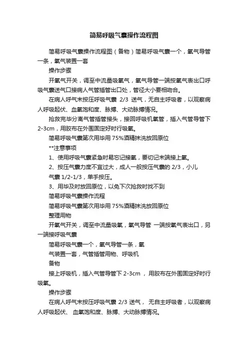 简易呼吸气囊操作流程图