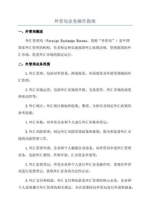 外管局业务操作指南