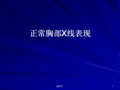 正常胸部X线表现  ppt课件