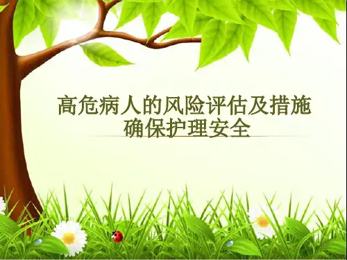 高危患者的风险评估及措施PPT课件