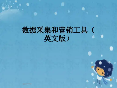 数据采集和营销工具(英文版)