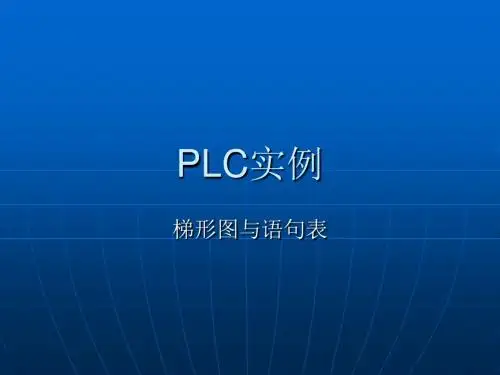 三菱系列PLC实例.
