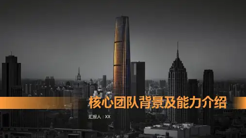 核心团队背景及能力介绍PPT
