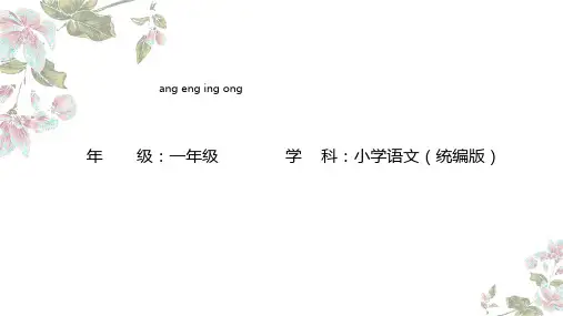 一年级上册 ang eng ing ong 课件(共48张PPT)