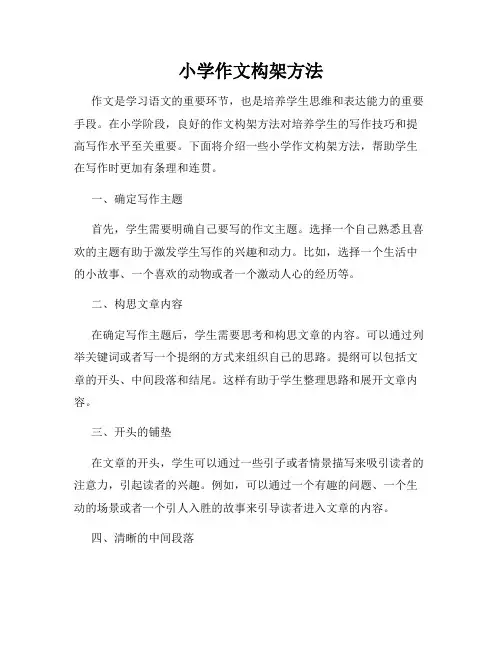 小学作文构架方法