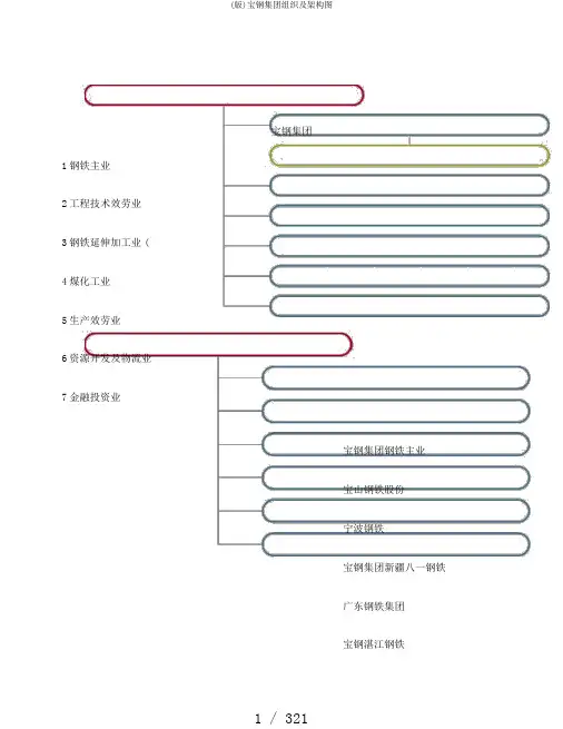 (版)宝钢集团组织及架构图