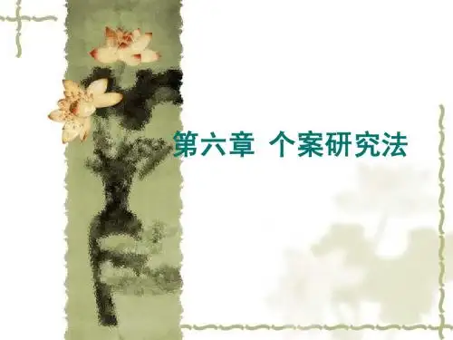 第六章 个案研究