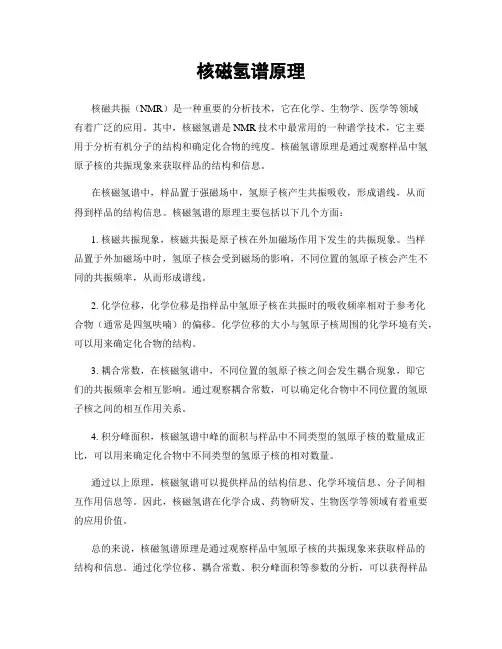 核磁氢谱原理