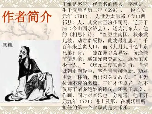 人教选修《积雨辋川庄作》ppt课件