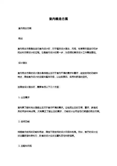 室内概念方案