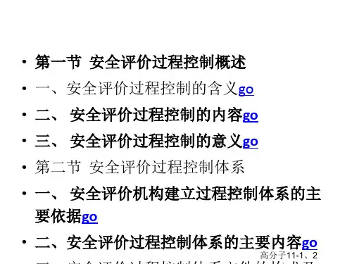 精选安全评价过程控制课件