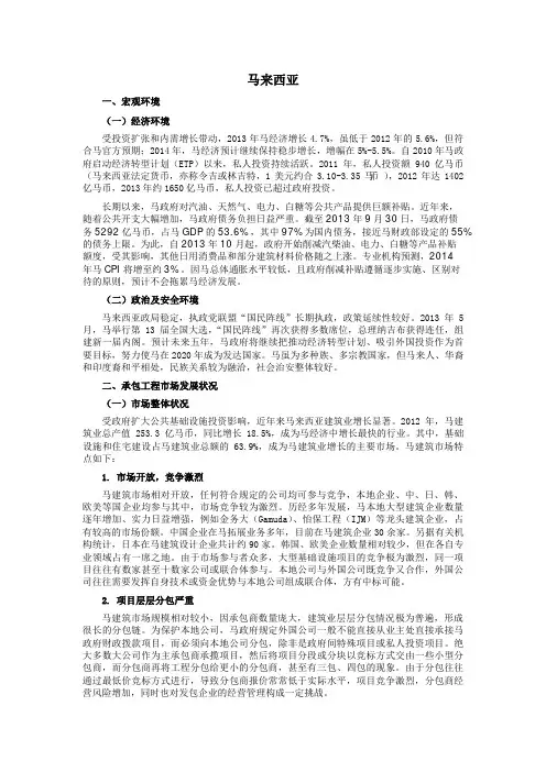 马来西亚国家市场分析