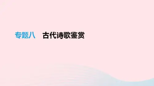 北京市2019年中考语文总复习第二部分古诗文阅读专题08古代诗歌鉴赏课件
