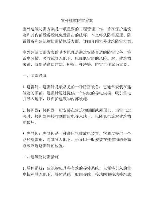 室外建筑防雷方案