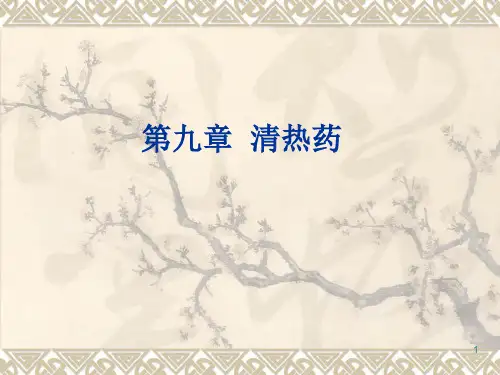 中药学 课件 清热泻火药