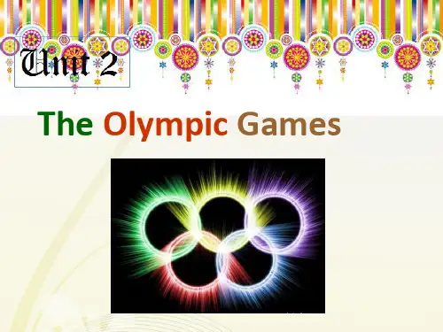 人教版高中英语 必修二 Unit2  《The Olympic Games  ---Reading》 课件 (共21张PPT)