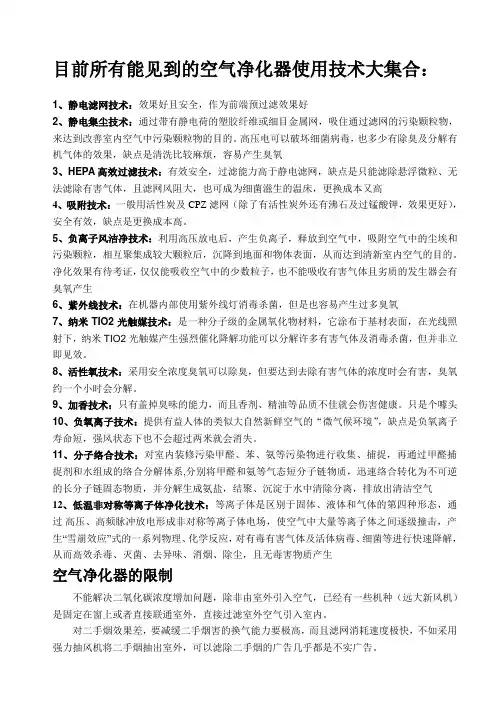 空气净化技术
