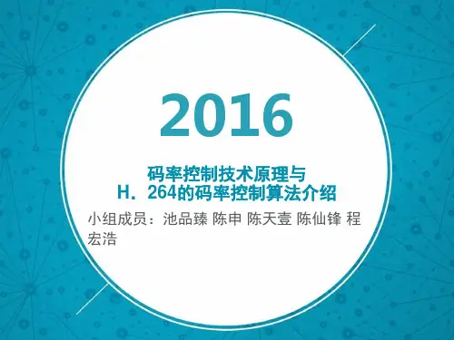 码率控制与实现算法