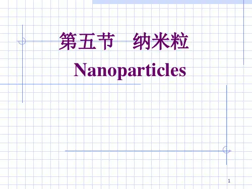 纳米颗粒(课堂PPT)