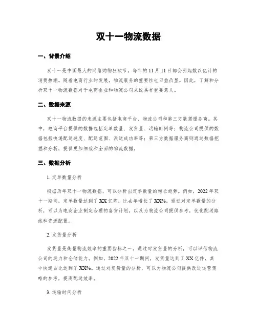 双十一物流数据