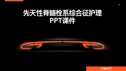 先天性脊髓栓系综合征护理PPT课件