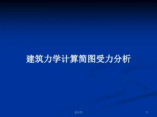 建筑力学计算简图受力分析PPT学习教案