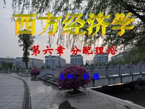 《西方经济学》第六章  分配理论
