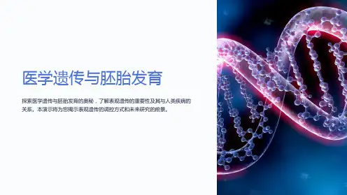 《医学遗传与胚胎发育》ppt15表观遗传