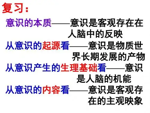 5.2意识的作用共18张PPT