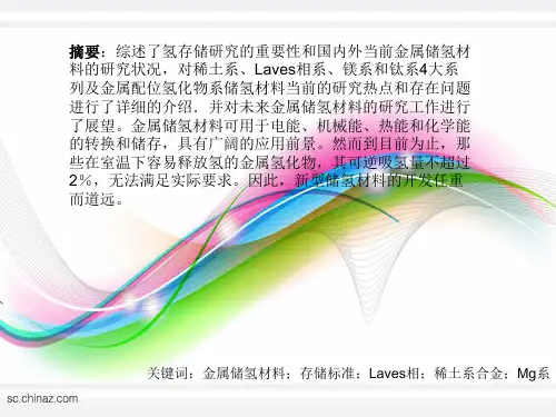 储氢材料概况