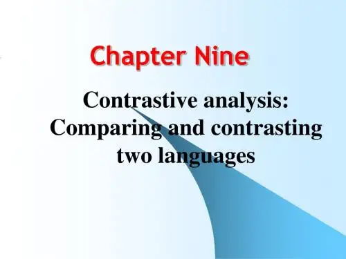 chpt 9. Contrastive_analysis