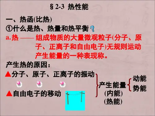 4金属的热性能