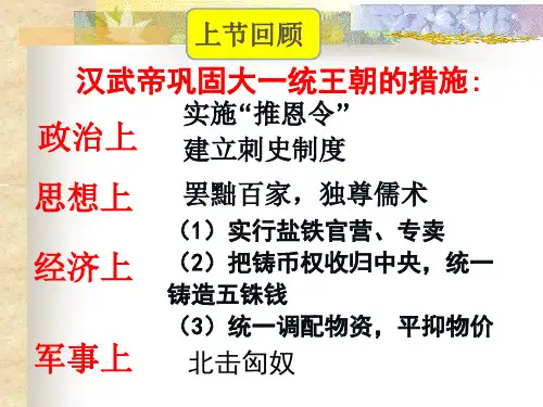 人教部编版七年级历史上册第13课 东汉的兴衰(共48张PPT)