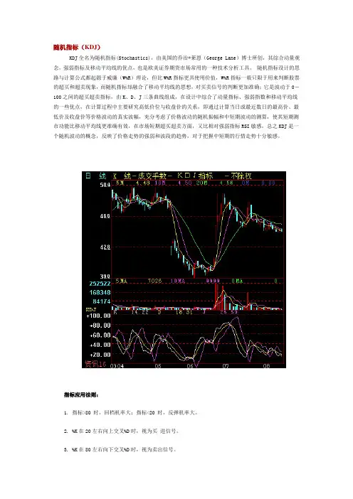 随机指标(KDJ)