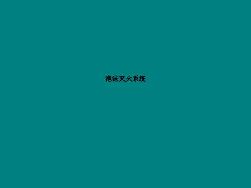 泡沫灭火系统